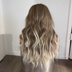 Synthetic Wig- 24"- Lace Part Wig- Brand New- Brown and Blonde Mix #A